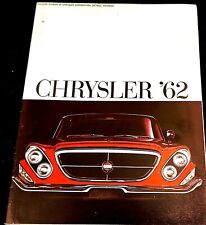 Original 1962 Chrysler Sales Brochure - Excellent - Color Original Uncirculated picture