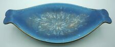 Oblong Nut Dish Dish Blue White Gold Starburst MCM W. Germany Marzi & Remy picture