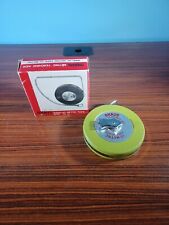 Vintage Ohaus Metric Teaching Aid  Green Wind-Up 10 Metre Tape W/Box Steel Case picture