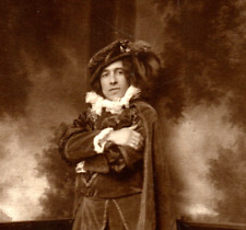 Oscar Wilde Look Alike Photograph Dramatic Man 17th Century Dress 5