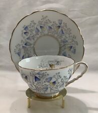 Royal Stafford England Bone China Teacup & Saucer Bluebell Time Pattern picture