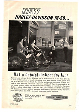 1965 Print Ad Harley Davidson M-50 Has a natural instinct for fun drive-in picture