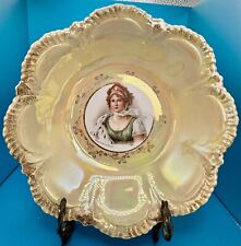 Victorian Royal Vienna Queen Louise of Prussia Portrait Limoges Plate Antique picture