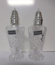 Shannon by Godinger Dublin Collection Clear Crystal Salt & Pepper Shakers picture
