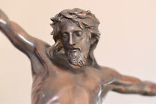 ⭐Large antique bronze corpus of Christ,attributed to F. Barbedienne.,crucifix picture
