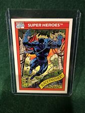 1990 Impel Marvel Comics SeriesCard BLACK PANTHER #20 NM Good Centering picture