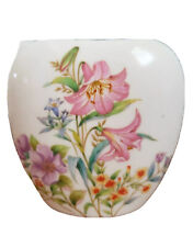 Spring Fantasy Flambro Imports Japan Pink Floral Oval Vase picture