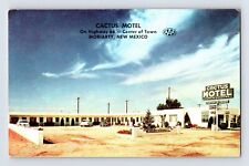 Postcard New Mexico Moriarity NM Cactus Motel Route 66 1950s Unposted Chrome picture