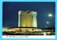 MGM Grand Hotel Casino at Night Reno Nevada Unposted Postcard 4