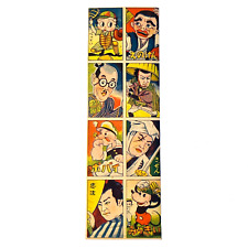 MICKEY MOUSE PITCHING BALL TO BETTY BOOP - VINTAGE 1940's Japan Uncut Menko Card picture