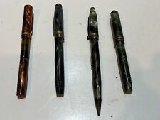 Four antique fountain pen lot -- see through Federal, Stratford, Arrow, Kreko picture