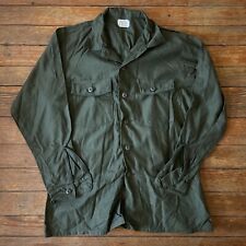 Vintage 1970s US Military OG-107 Cotton Sateen Field Shirt Size 16.5x34 NOS picture
