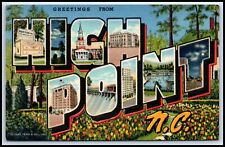 Postcard Greetings From High Point NC O55 picture