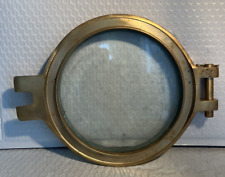 Authentic Antique Solid Brass Ship Porthole 8 ” Nautical Window, Heavy picture
