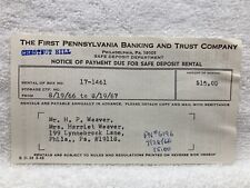 1967 Safe Deposit First Pennsylvania Bank and Trust Chestnut Hill Philadelphia picture