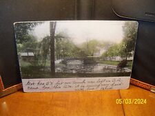 1907 Historic Cabin FE Lee's Lawn creek bridge Dowagiac MI Michigan Ann Arbor picture