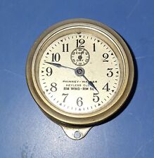 Phinney Walker Antique Keyless Clock c.1910 Rim Wind /Set Car Automobile Working picture