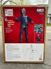 6 FT Animated LED Jack Frost Home Depot CHRISTMAS/HALLOWEEN Animatronic NIB picture