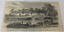 1862 magazine engraving~ PORT ROYAL FERRY, SCENE OF THE BATTLE OF FIRST JANUARY picture