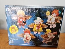  Walco 1978 Felt Sealed Holiday ORNAMENT Kit CHRISTMAS Angels  picture