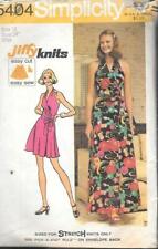 Vintage Simplicity#5404 Misses' Knit Front-Wrap Halter Dress - Size 12 picture