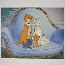 Aristocats Print Disney Vintage 1973 Lithograph 9x11.5 O'Malley Duchess Marie picture