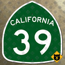 California state route 39 Huntington Beach La Habra Azusa marker road sign 11x12 picture