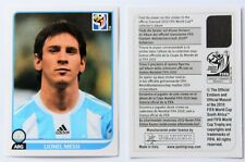 2010 Panini World Cup - Messi Argentina Sticker - RARE version without number on back   picture