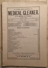 June 1897 The Eclectic Medical Gleaner W.C. Cooper MD Cleaves Cincinnati Ohio picture