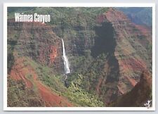 Kauai Hawaii~Air View Waimea Canyon~Continental Postcard picture