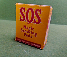 Vintage S.O.S. Scouring Pads Miniature Advertising Cardboard Box  1.5
