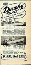 1948 Print Ad Dunphy Boats 14' Marlin & Strip Built Blue Gill Oshkosh,WI picture
