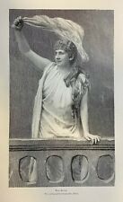 1895 Vintage Magazine Illustration Rosa Sucher German Opera Prima Donna picture