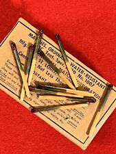 WWII Matches, Water-Resistant, (Jungle) LOT of 10 Army USMC Issue picture