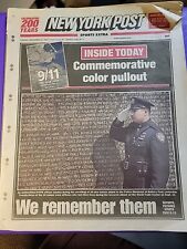 2002 NEW YORK POST NEWSPAPER  9/10/02 9/11 ONE YEAR LATER COMMEMORATIVE PULLOUT picture