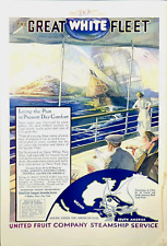 1916 United Fruit Steamship Service South America Cuba Panama New Orleans Ad 140 picture