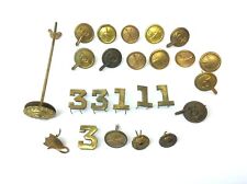 Brass Reproduction Indian Wars Civil War Buttons Badges Replacement Parts  picture
