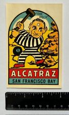 Vintage Original Alcatraz San Francisco Bay Travel Decal - California, The Rock picture