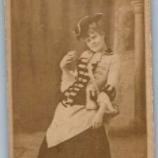 c1890s Marie Halton Stage Actress Sweet Caporal Cigarette Photo Trade Card C4 picture