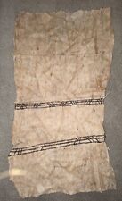 VERY RARE AFRICAN M'BUTI PYGMY NATIVE PAINTING TEXTILE BARK LOINCLOTH DR CONGO  picture