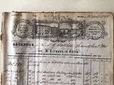 Germany 1849 Berlin Receipt for sales or services  A15645 picture