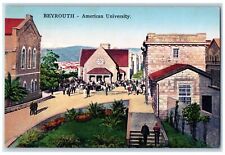 c1910's Bird's Eye View Of Beyrouth American University Lebanon Antique Postcard picture