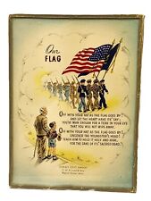 Our Flag 1944 Walnut Grove Mn Souvenir Don-Elt Food Market Framed 6x8 in. WWII picture