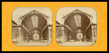 Paris, Les Halles, ca.1860, Day/Night Stereo (French Tissue) Vintage Print Stery picture