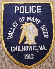 VA Chilhowie Virginia Police Shoulder Patch picture