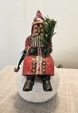 P.  Schifferl Midwest Cannon Falls Christmas Santa on Snowball Figurine Vintage picture