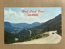 Postcard Colorado CO Wolf Creek Pass Highway Rocky Mountains Road Old Cars picture