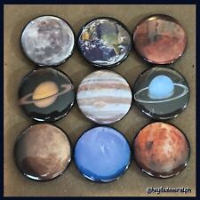 Solar System Planets -1” Buttons- 9 Pack picture