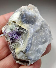 Fluorite crystal in Quartz, interesting specimen. China. 82 grams. Video. picture
