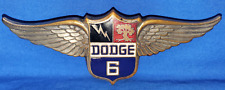 Vintage 1928 1929 Dodge Brothers Victory Six Radiator Emblem Wings Badge picture